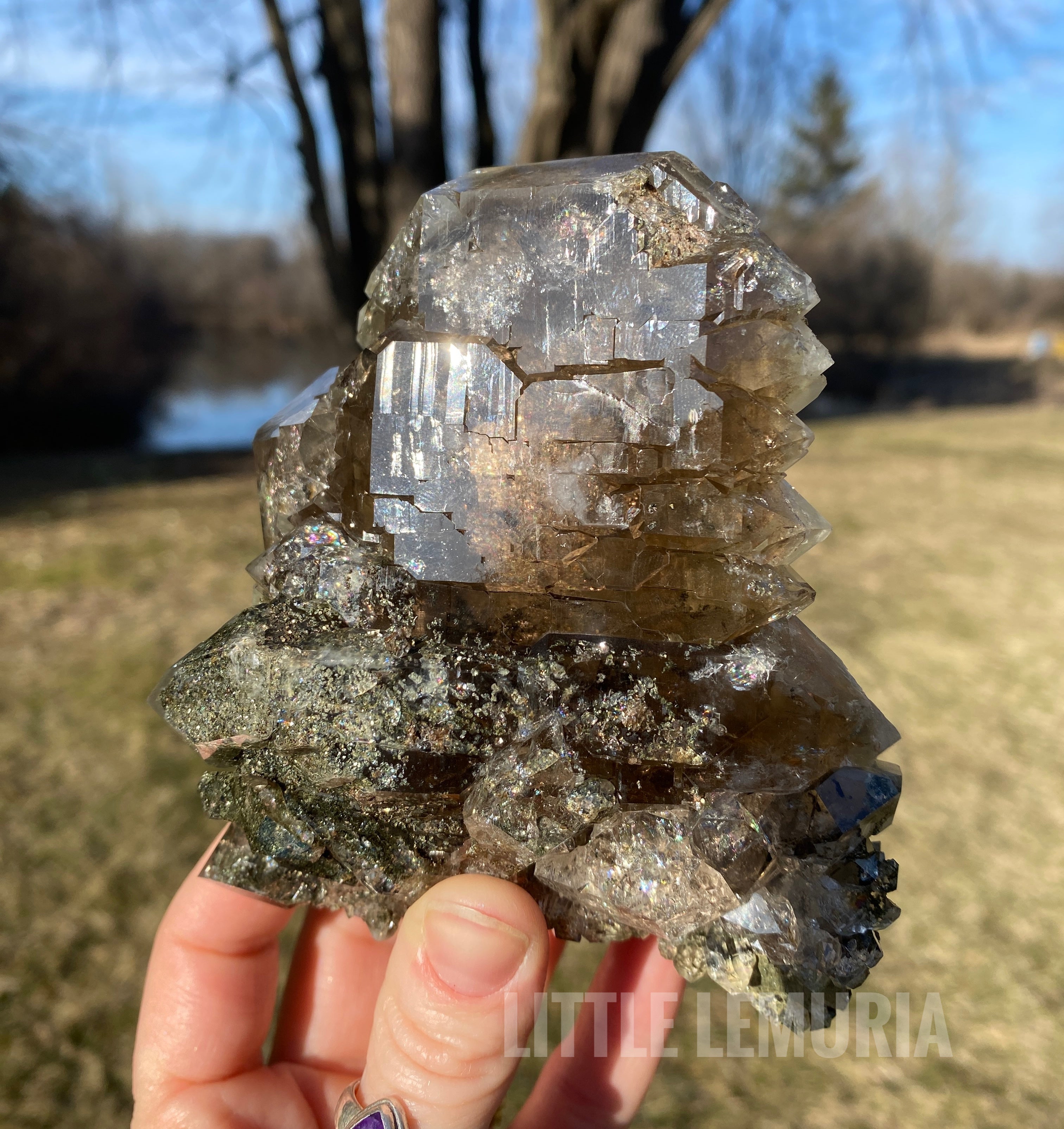 Extra Large Brazilian Smoky Quartz Pendant