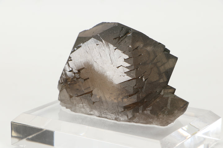 Smoky Quartz Gwindel from Mt. Blanc, France on Acrylic Base DX1813