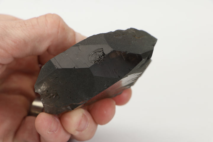 Smoky Quartz Gwindel from Mt. Blanc, France on Acrylic Base DX1813