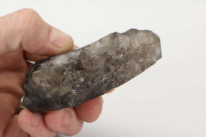 Smoky Quartz Gwindel from Mt. Blanc, France on Acrylic Base DX1813