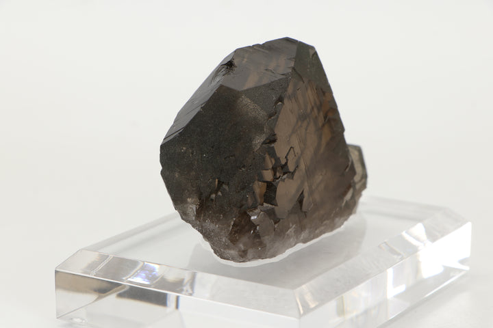 Smoky Quartz Gwindel from Mt. Blanc, France on Acrylic Base DX1813