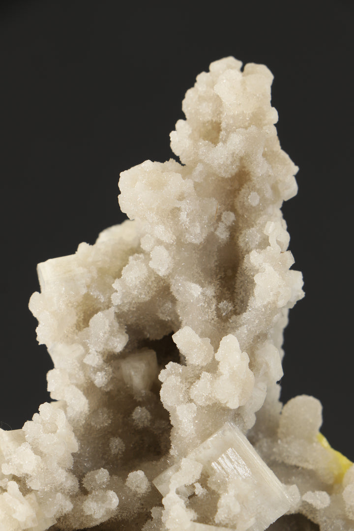 Aragonite with Sulfur on Acrylic Base DX3532