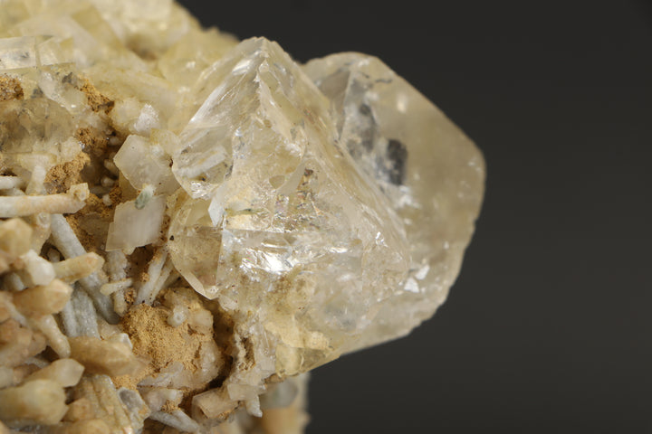 Clear Fluorite on Quartz - Nikolaevskiy Mine, Dalnegorsk DX3922