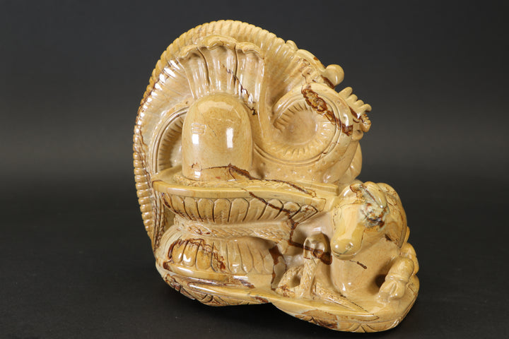 Picture Jasper Ganesha Carving DX4375