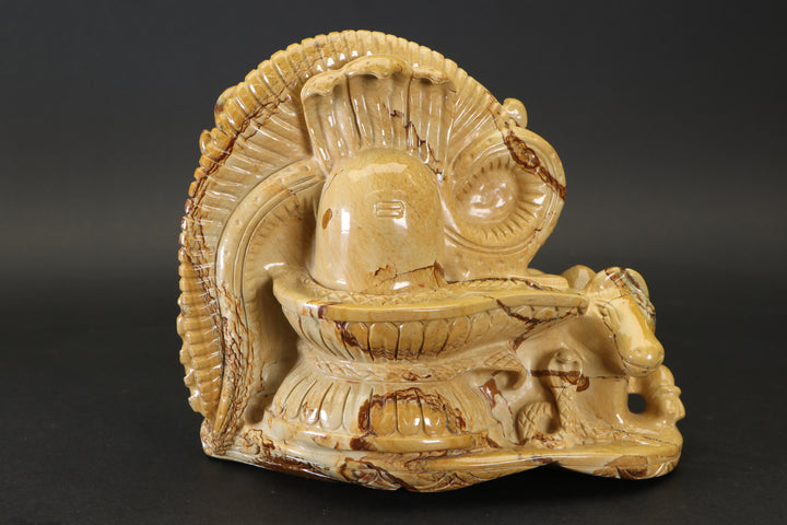 Picture Jasper Ganesha Carving DX4375