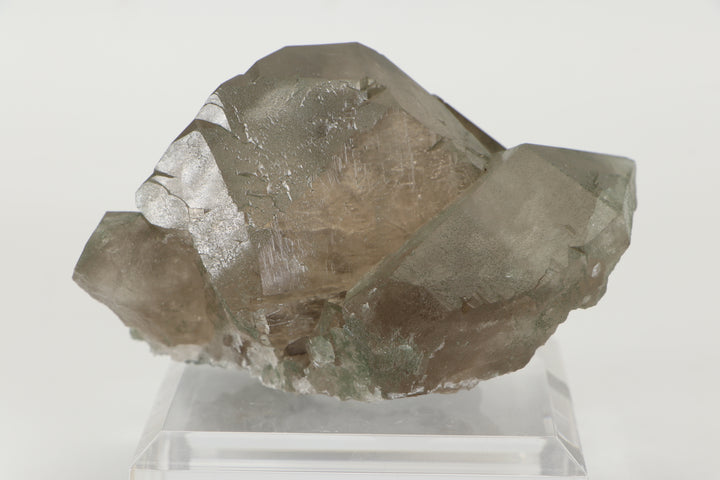 Smoky Quartz Gwindel Cluster with Chlorite from Mt. Blanc DX4575