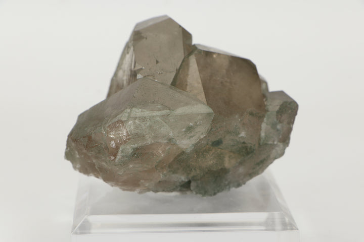 Smoky Quartz Gwindel Cluster with Chlorite from Mt. Blanc DX4575