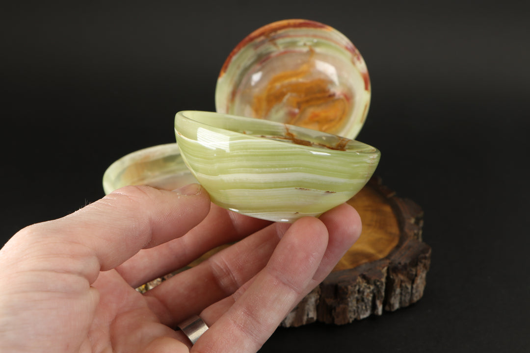 3" Green Onyx Bowl