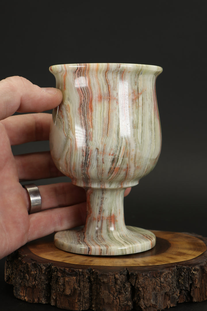 Green Onyx Goblet