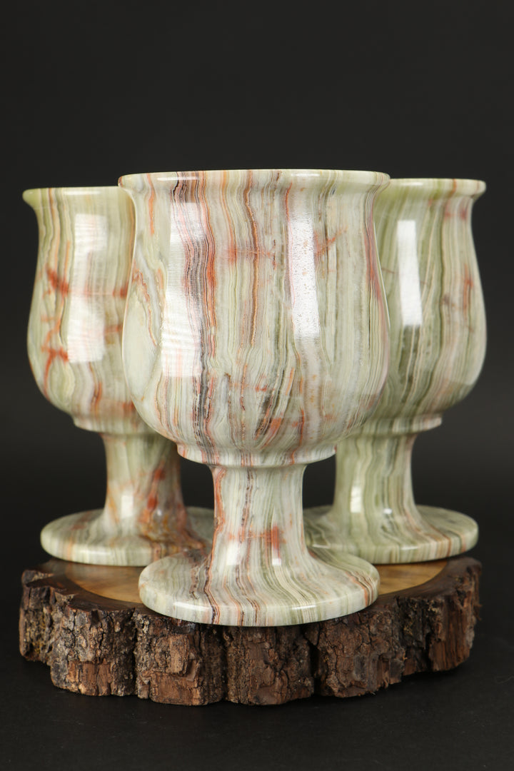 Green Onyx Goblet