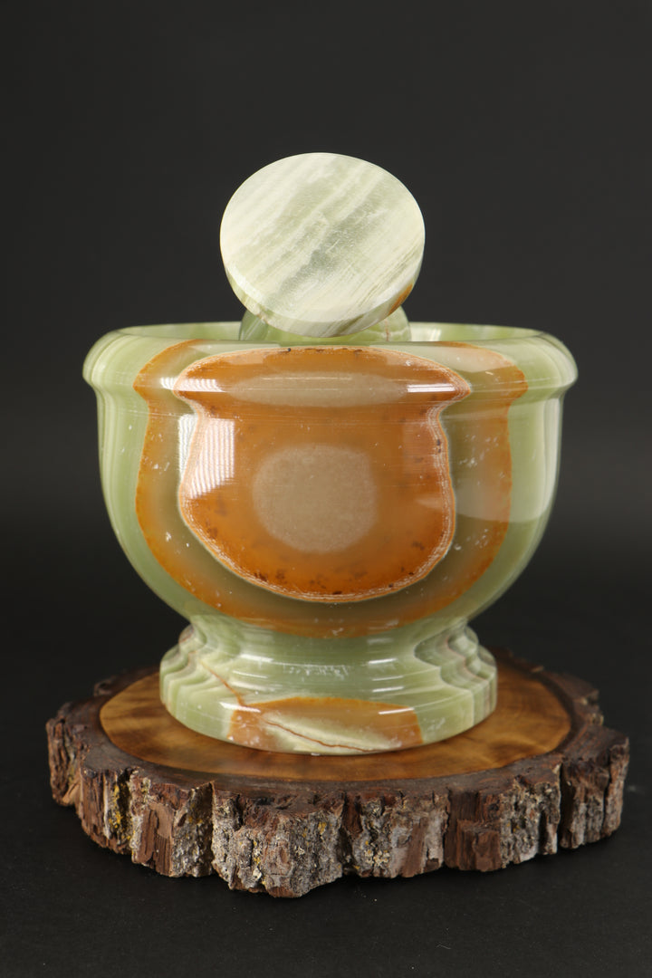 Green Onyx Mortar and Pestle TF1660