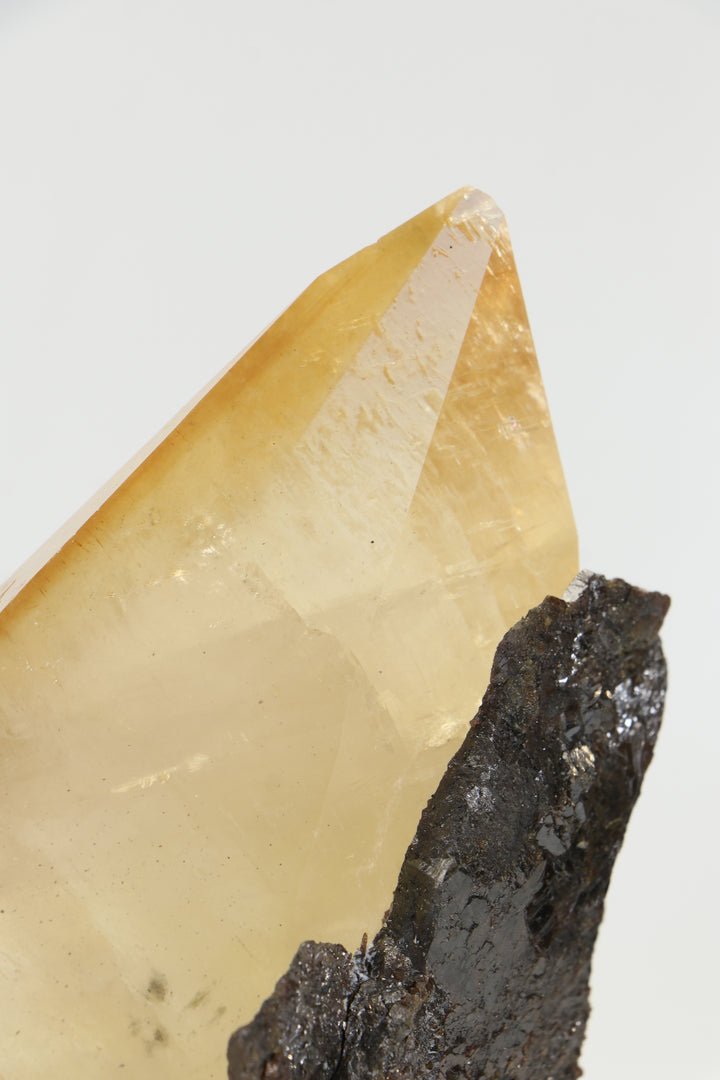 Calcite on Sphalerite - Elmwood Mine TF2022