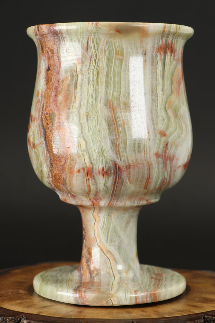 Green Onyx Goblet