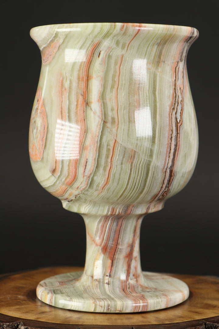 Green Onyx Goblet