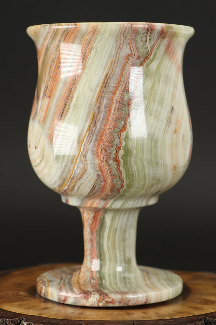 Green Onyx Goblet