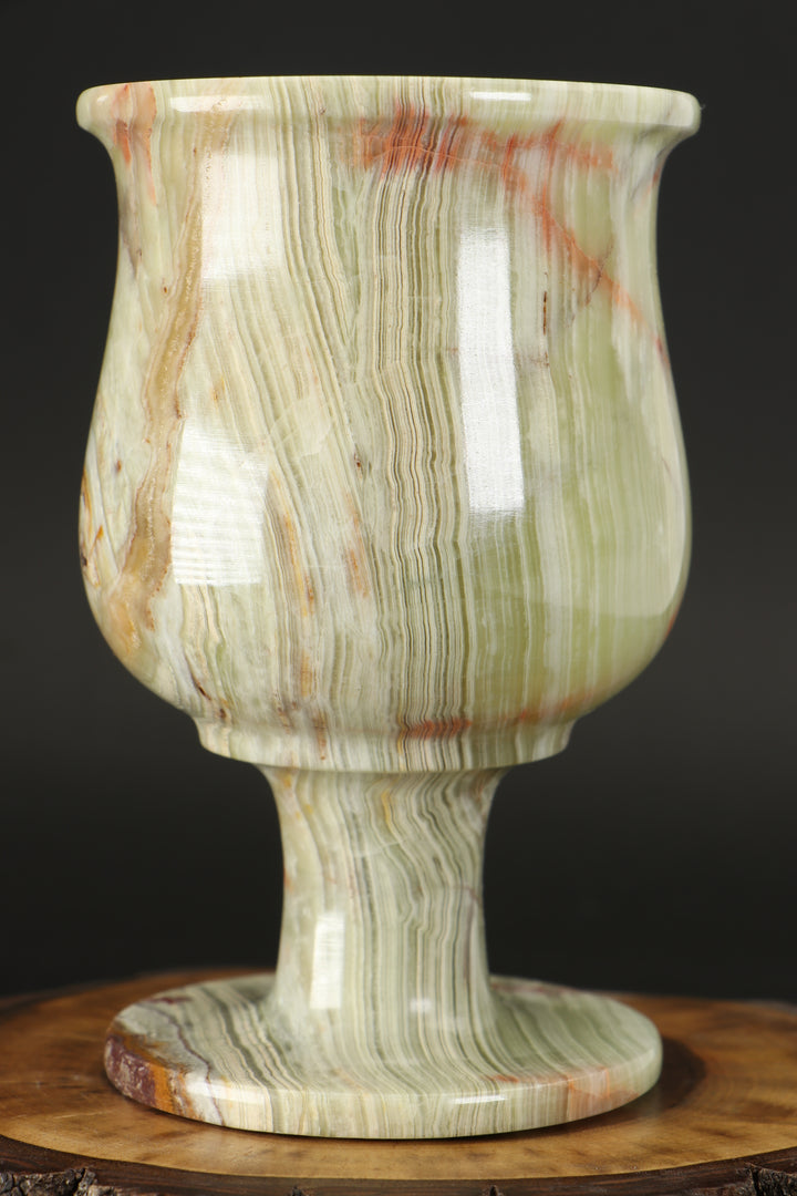 Green Onyx Goblet