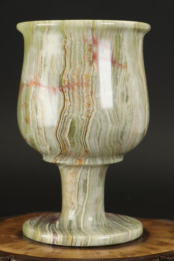 Green Onyx Goblet