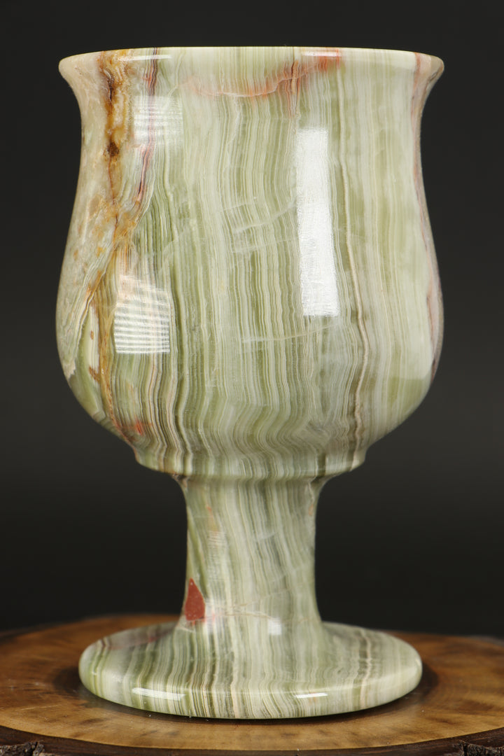 Green Onyx Goblet