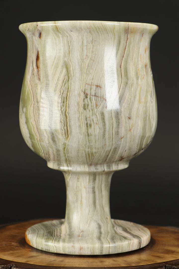 Green Onyx Goblet