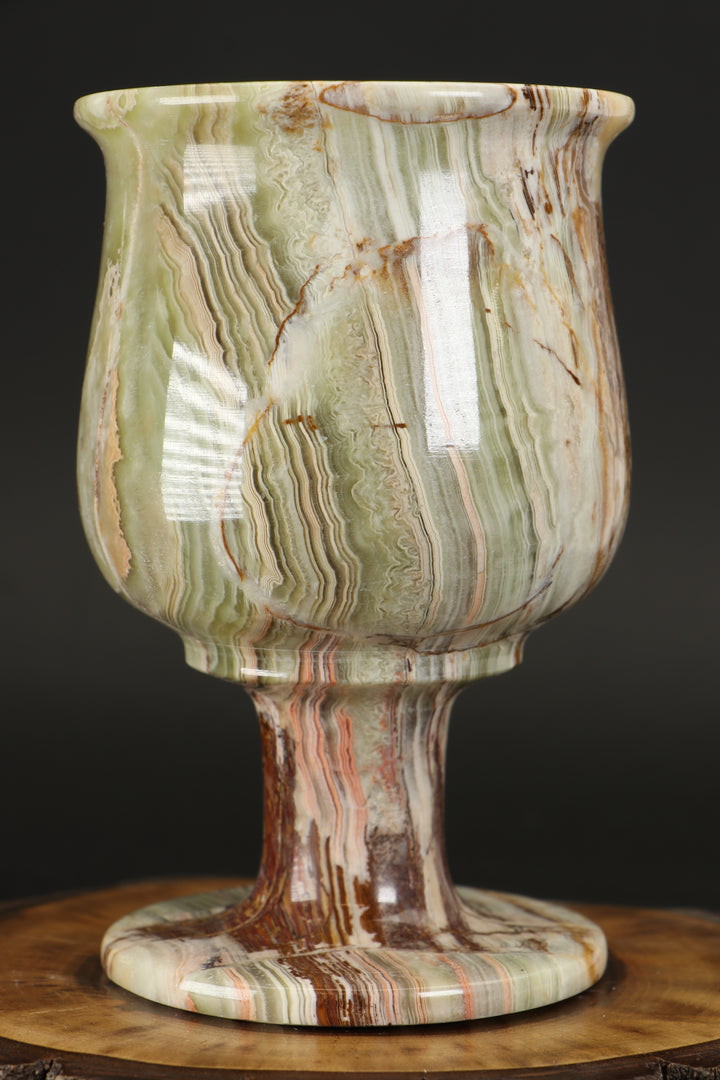 Green Onyx Goblet