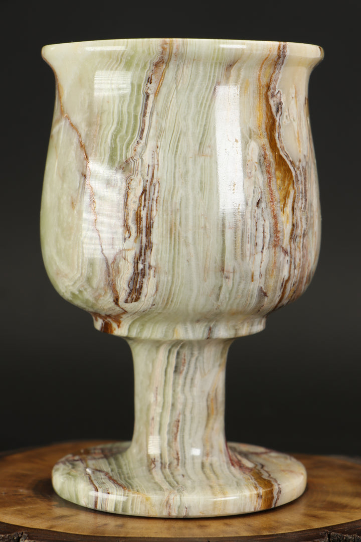 Green Onyx Goblet