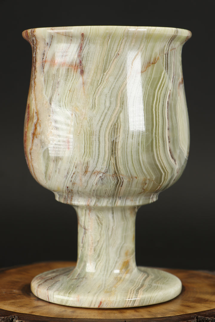 Green Onyx Goblet