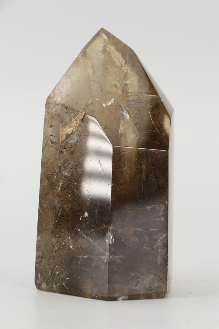 3.5" Smoky Quartz with Rutile Tower TW728
