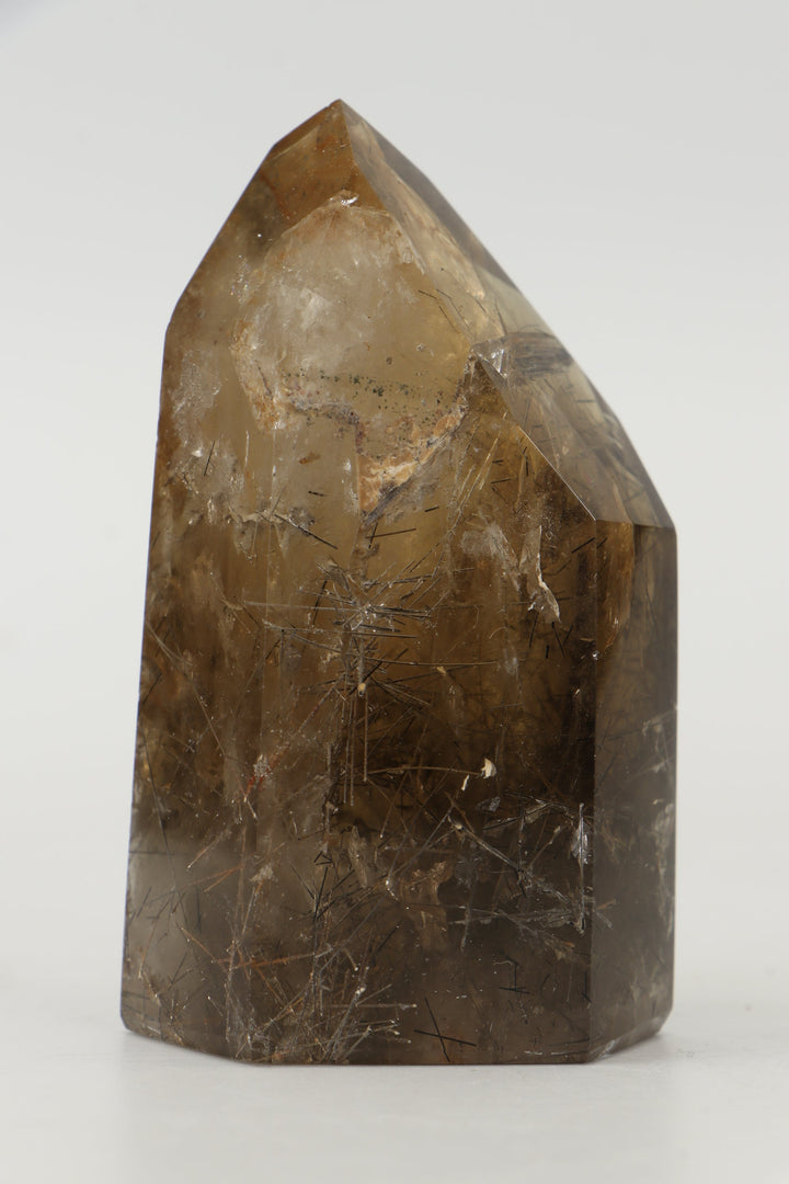 3.5" Smoky Quartz with Rutile Tower TW728