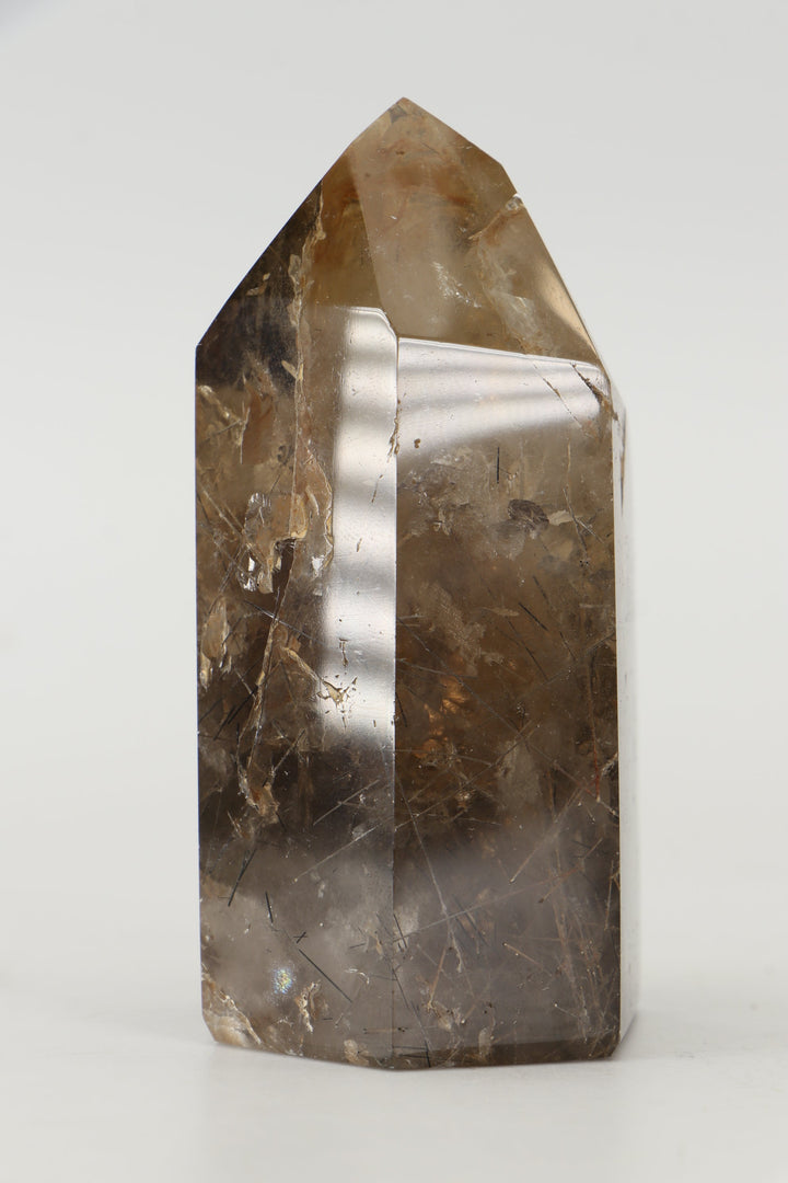 3.5" Smoky Quartz with Rutile Tower TW728