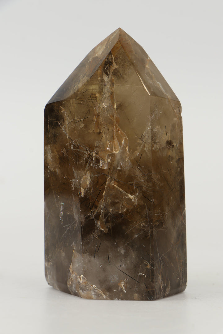 3.5" Smoky Quartz with Rutile Tower TW728