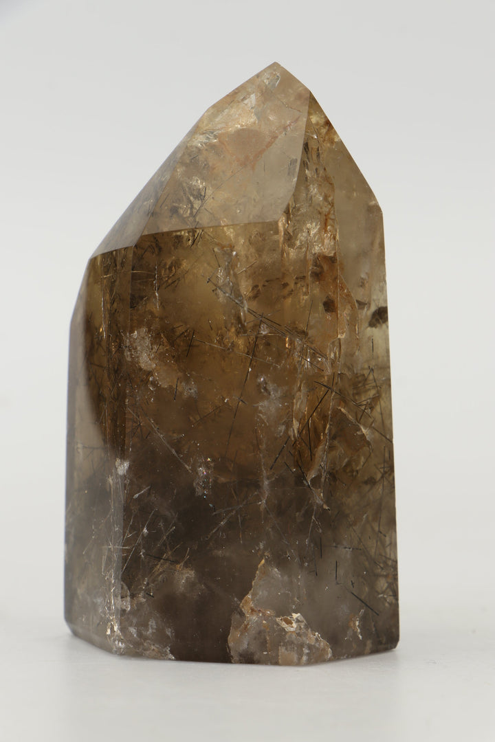 3.5" Smoky Quartz with Rutile Tower TW728