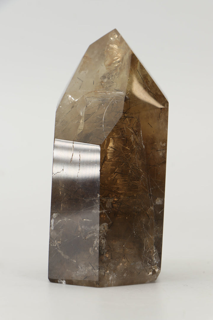 3.5" Smoky Quartz with Rutile Tower TW728