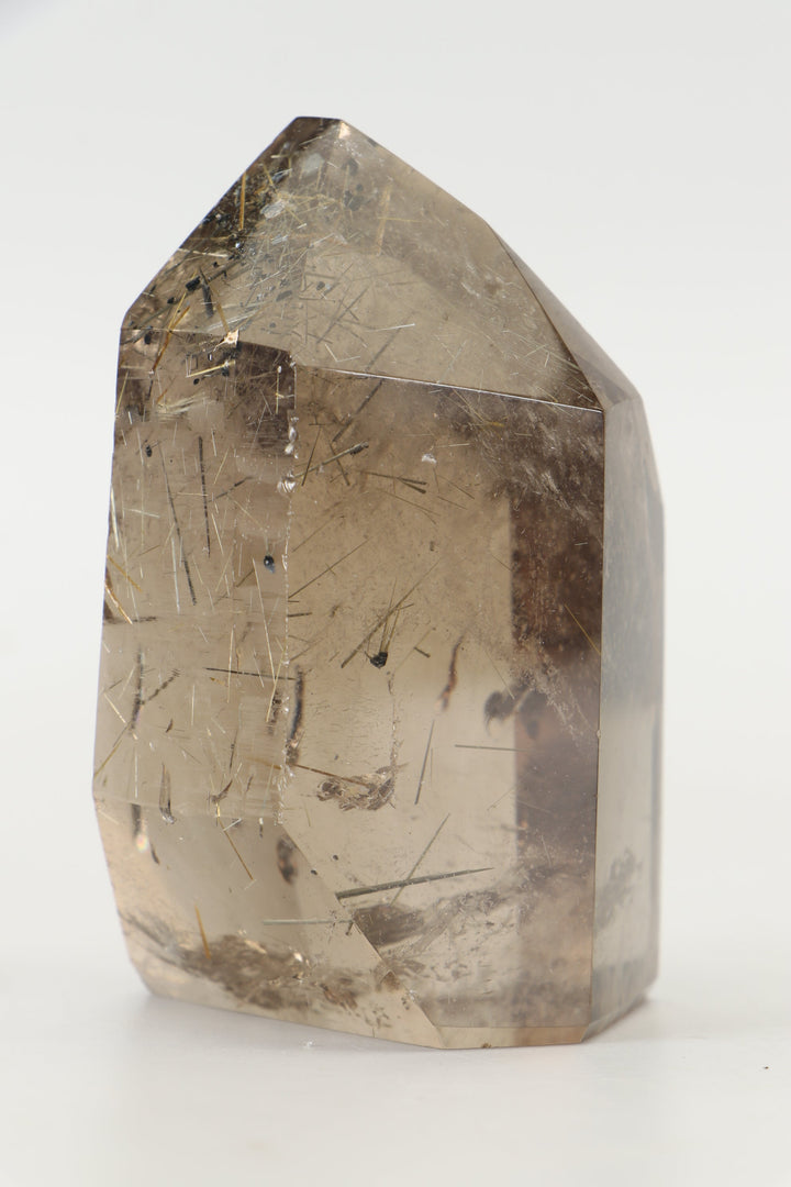 3.5" Smoky Quartz with Rutile Tower TW777