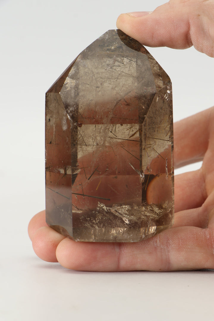 3.5" Smoky Quartz with Rutile Tower TW777