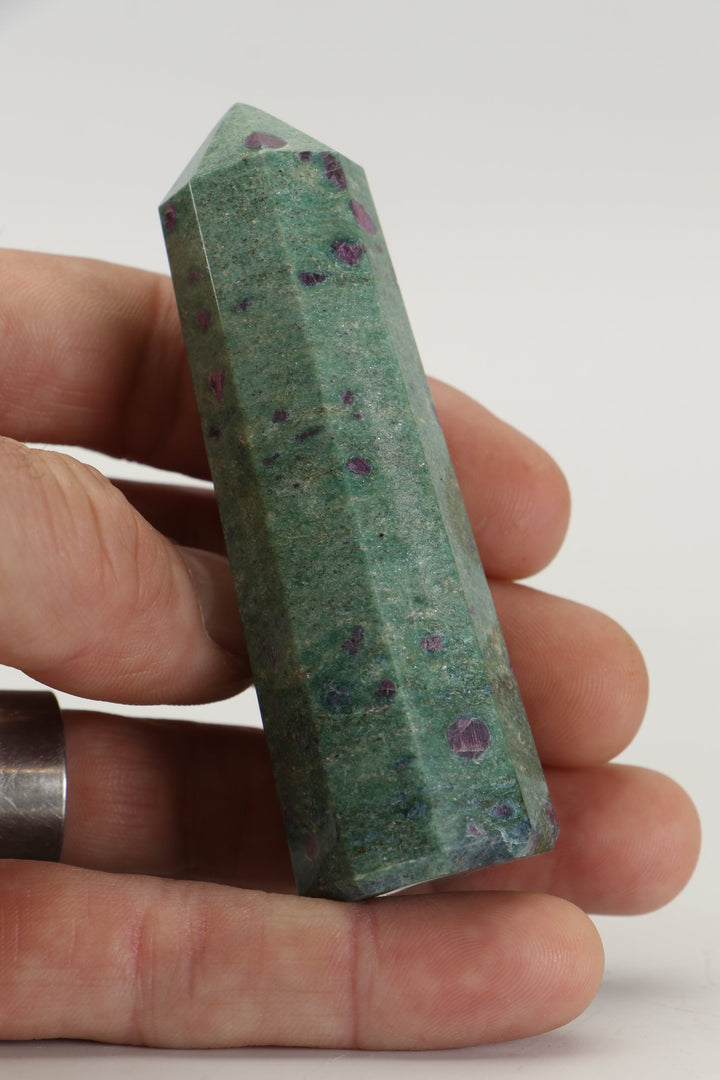 3.25" Ruby Fuchsite Tower TZ043
