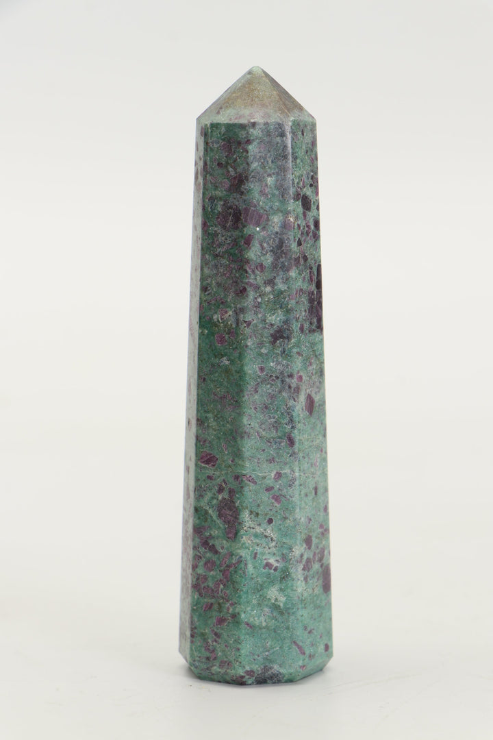 4" Ruby Fuchsite Tower TZ045