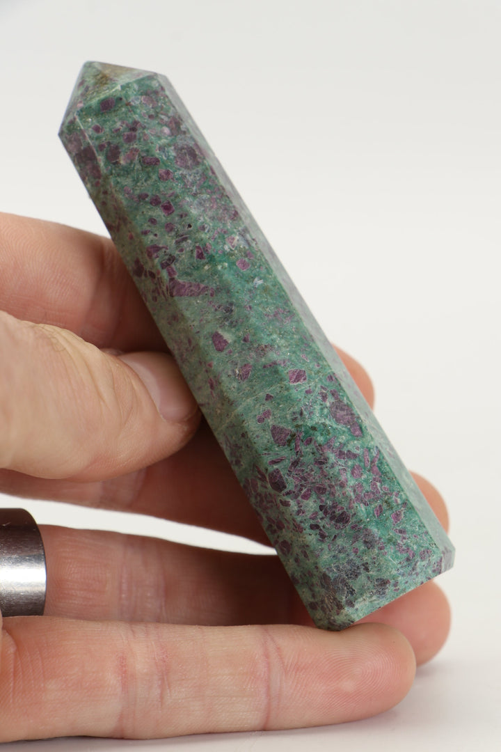 4" Ruby Fuchsite Tower TZ045