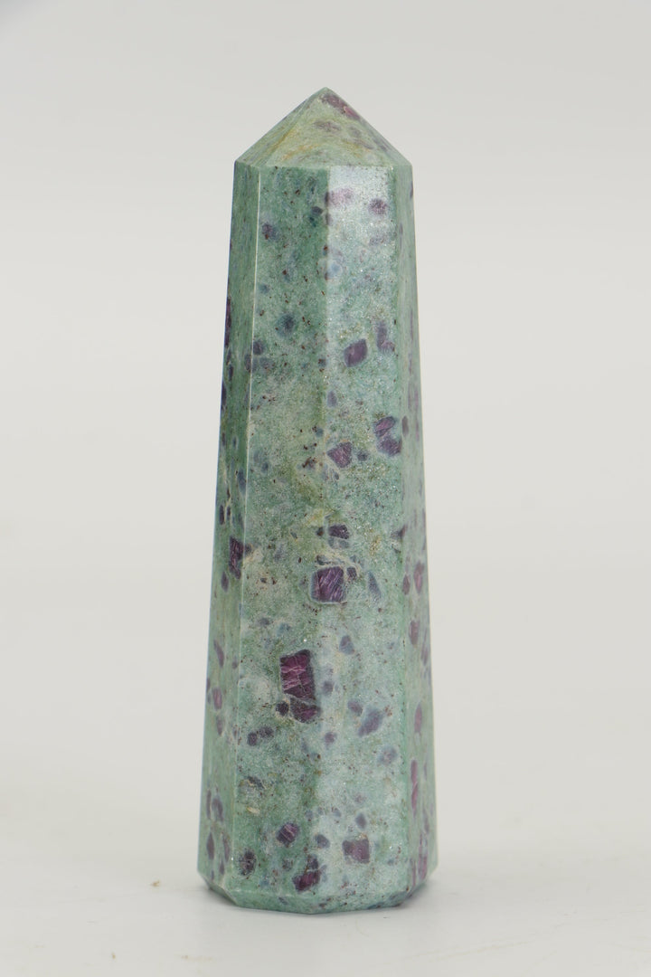3.5" Ruby Fuchsite Tower TZ050