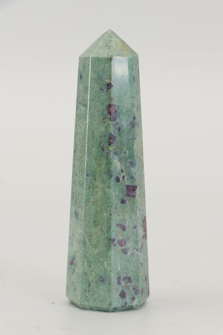 3.5" Ruby Fuchsite Tower TZ050
