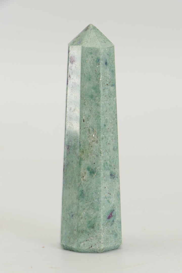 3.5" Ruby Fuchsite Tower TZ050
