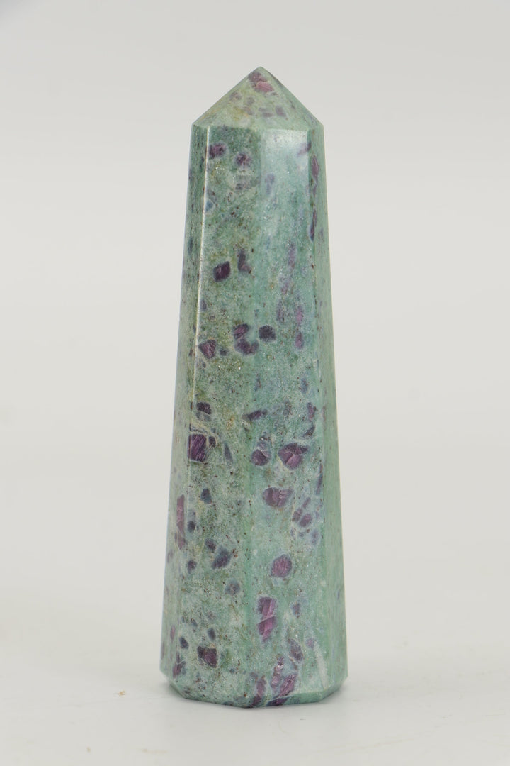 3.5" Ruby Fuchsite Tower TZ050