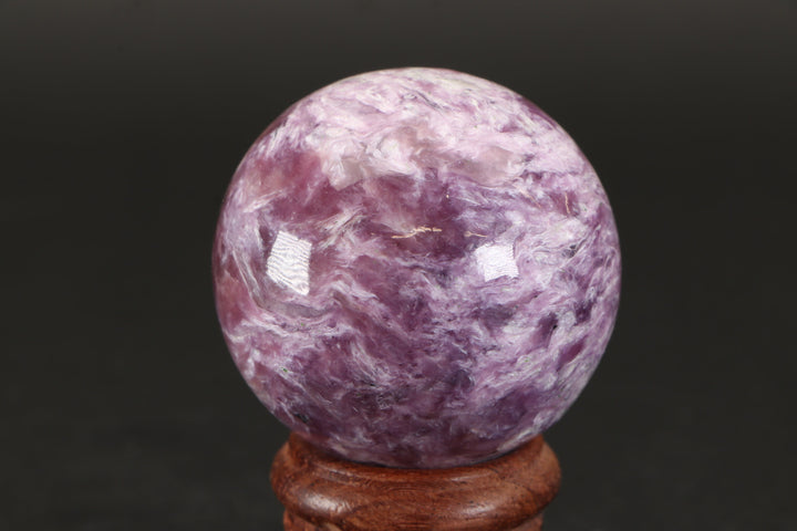 1.6" Russian Charoite Sphere with Stand DA1753