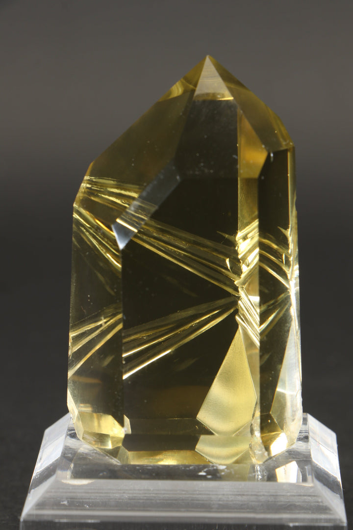 2.5" Fantasy Cut Lemon Quartz Tower DN516