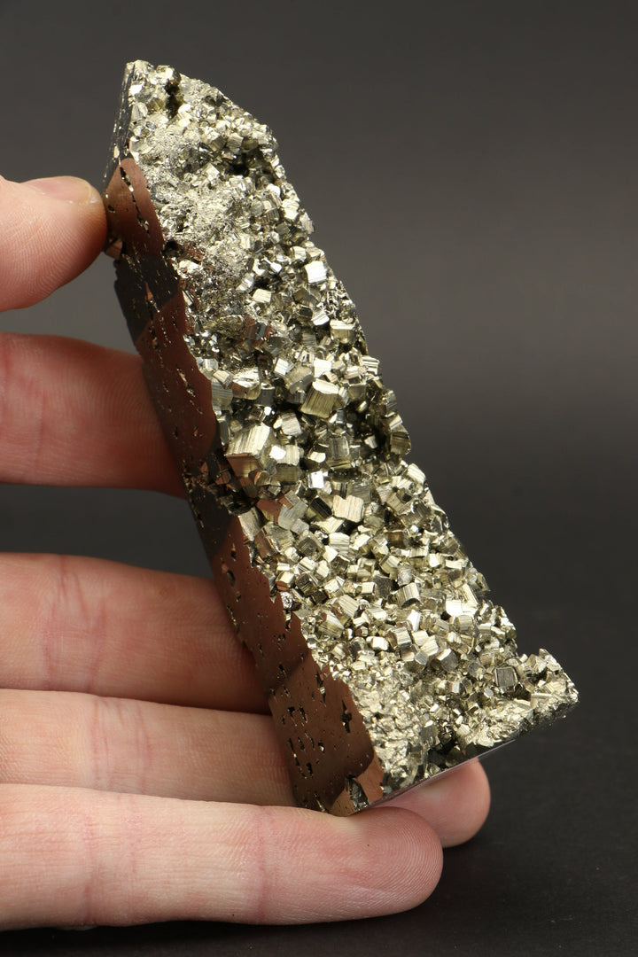 4" Pyrite Obelisk DV083