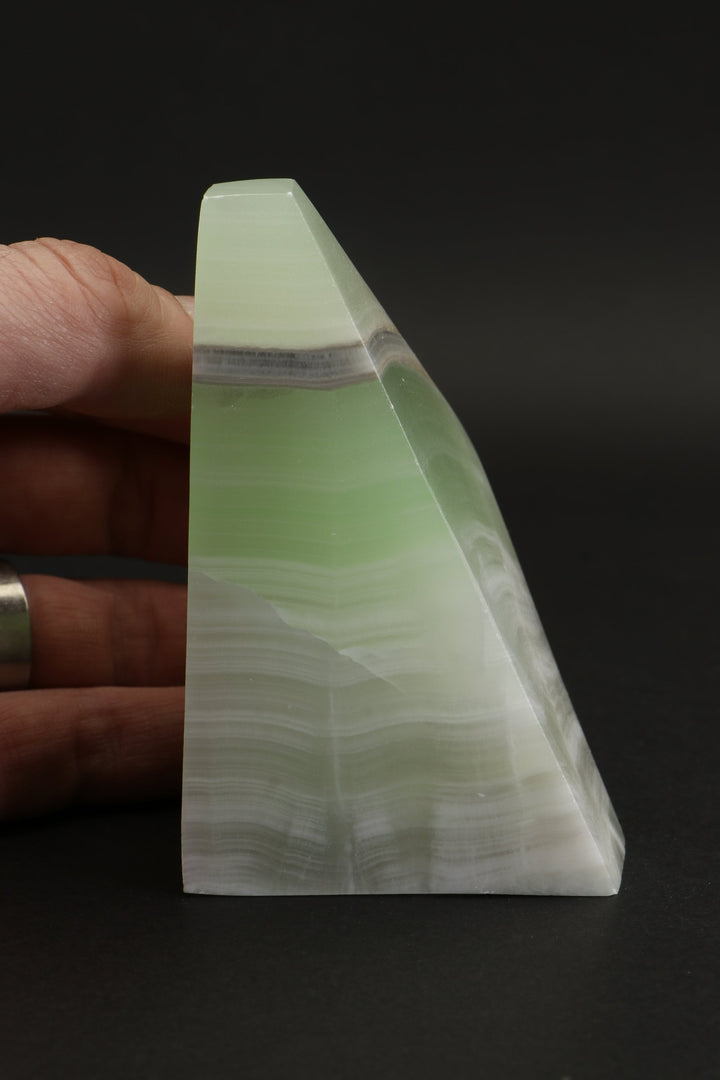 Banded Green Calcite Freeform DX3907