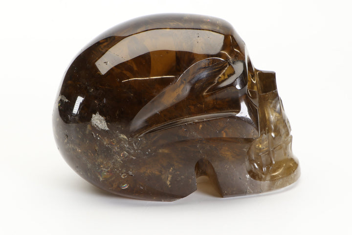Citrine Crystal Skull Carving TD349