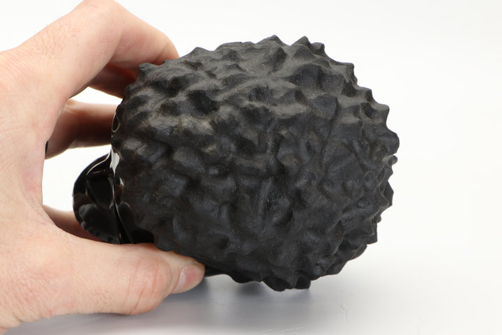 Black Obsidian Crystal Skull with Hair DD3807