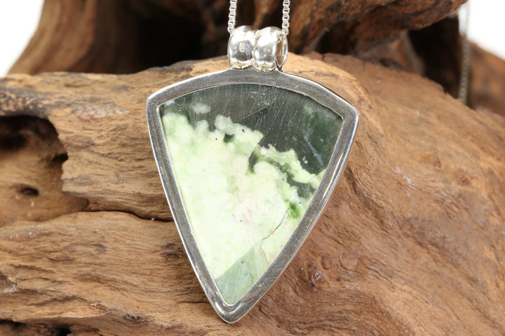 Chrome Chalcedony Sterling Silver Pendant DX4954