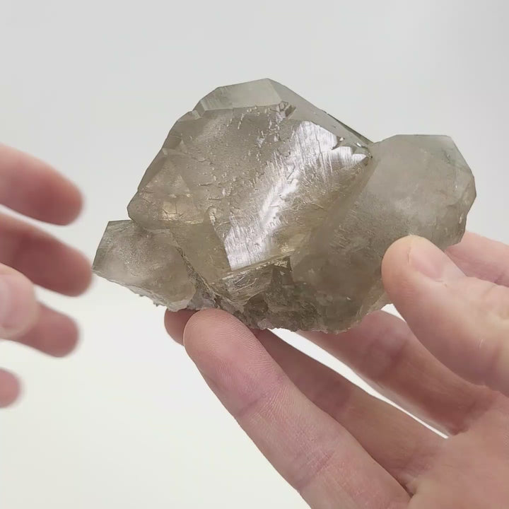 Smoky Quartz Gwindel Cluster with Chlorite from Mt. Blanc DX4575