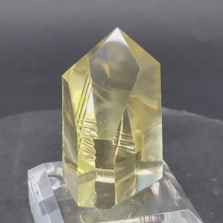 2" Fantasy Cut Lemon Quartz DN510